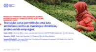 Transição justa Mozambique Cabo Verde e Senegal